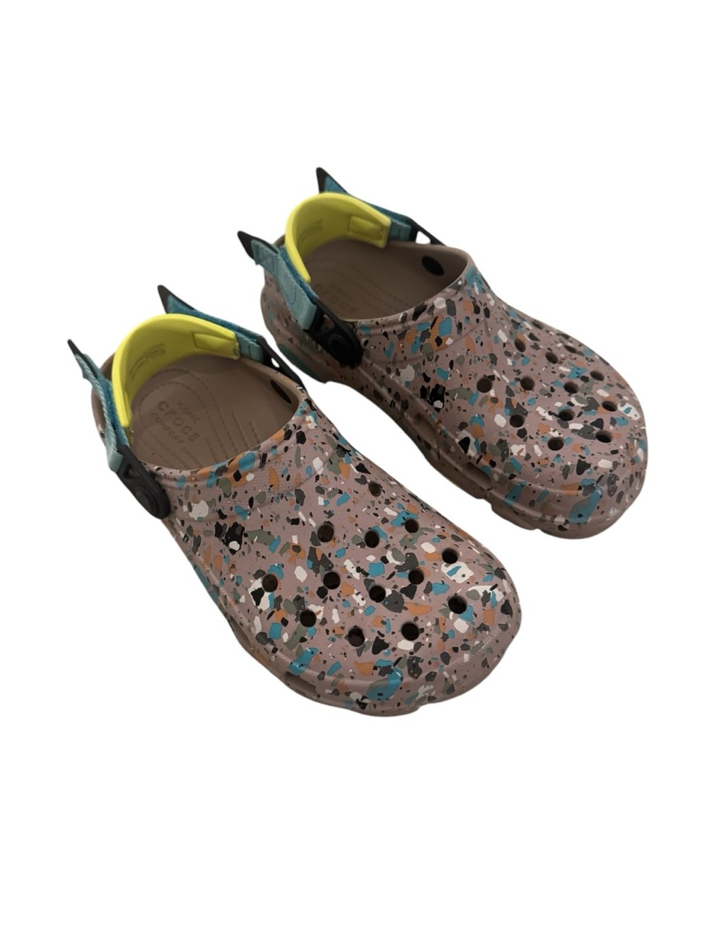 Crocs Classic All-Terrain Terrazzo Clog in multi mushroom color womens size 8